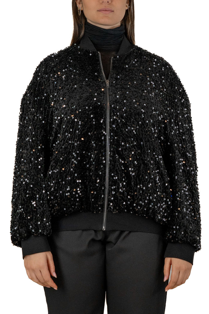 Giacca mini paillettes foderata
