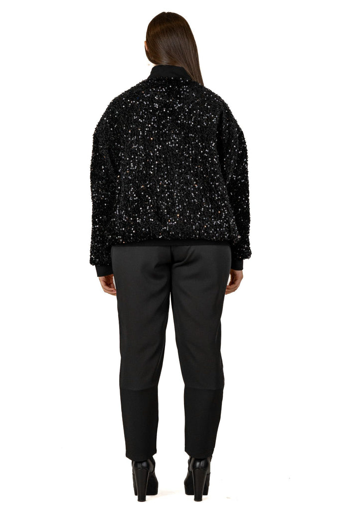 Giacca mini paillettes foderata