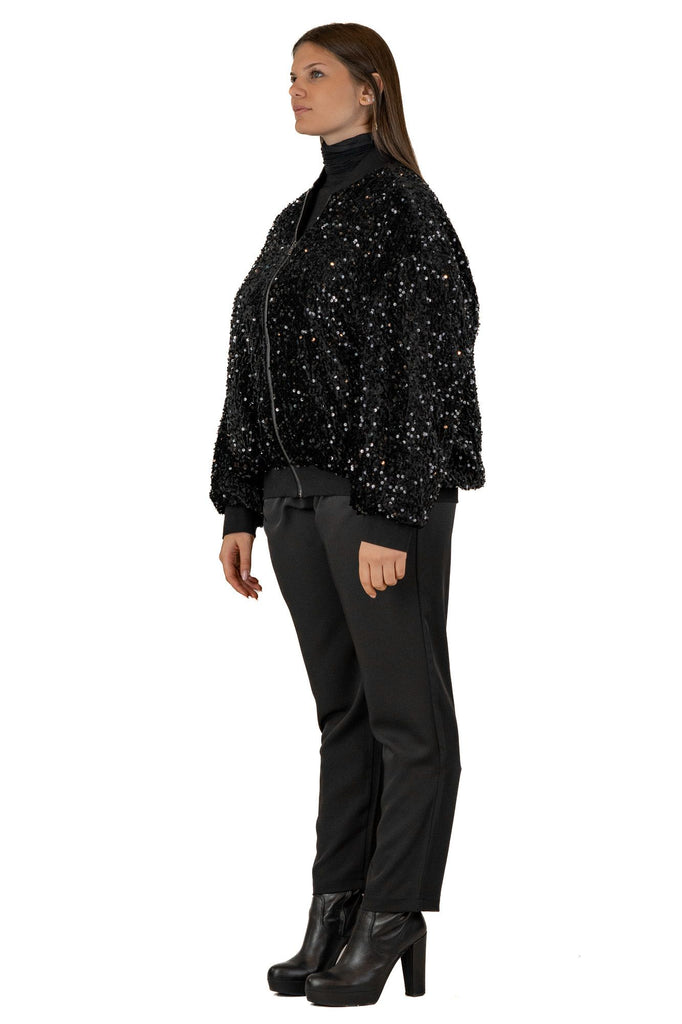 Giacca mini paillettes foderata