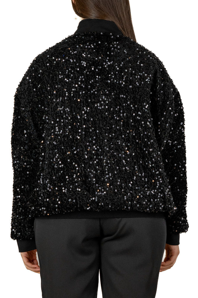 Giacca mini paillettes foderata