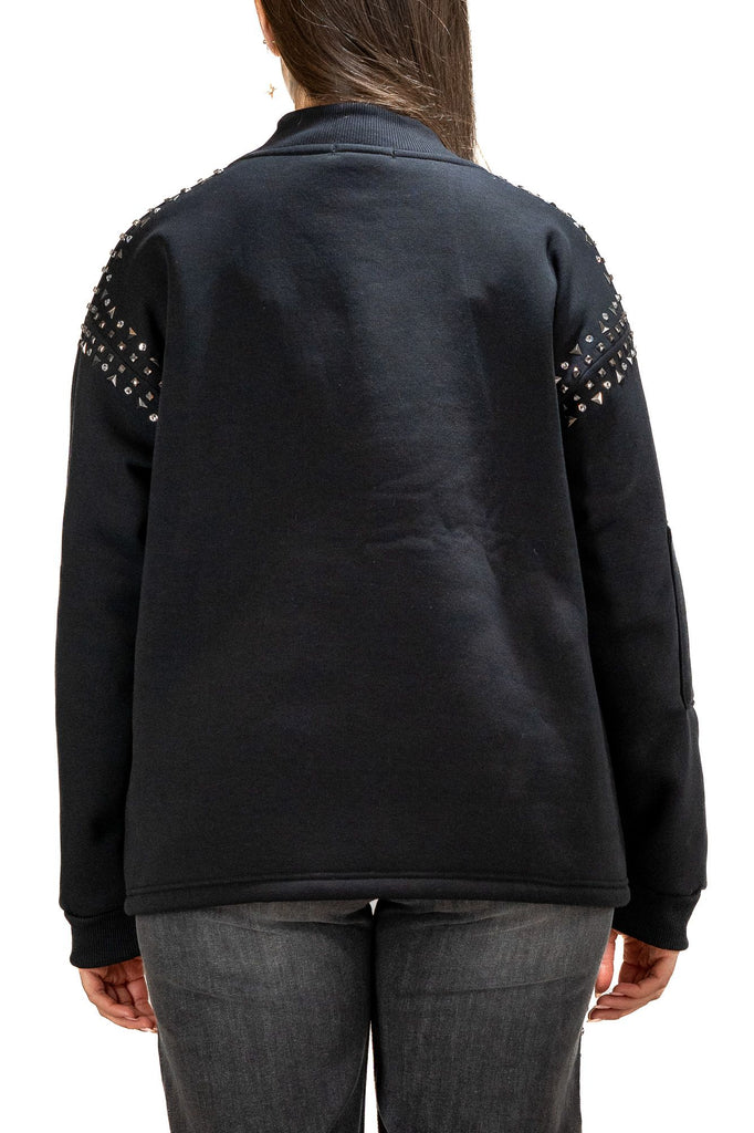 Bomber borchie nero