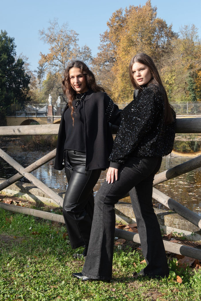 Pantalone ecopelle modello ballon